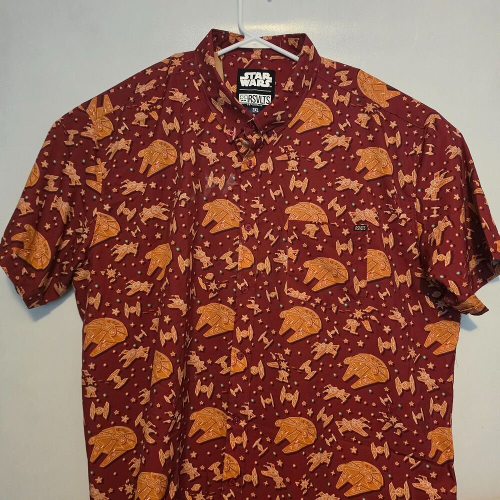 RSVLTS 3XL Mens Star Wars “Rebel Crumb” Christmas Cookie EUC